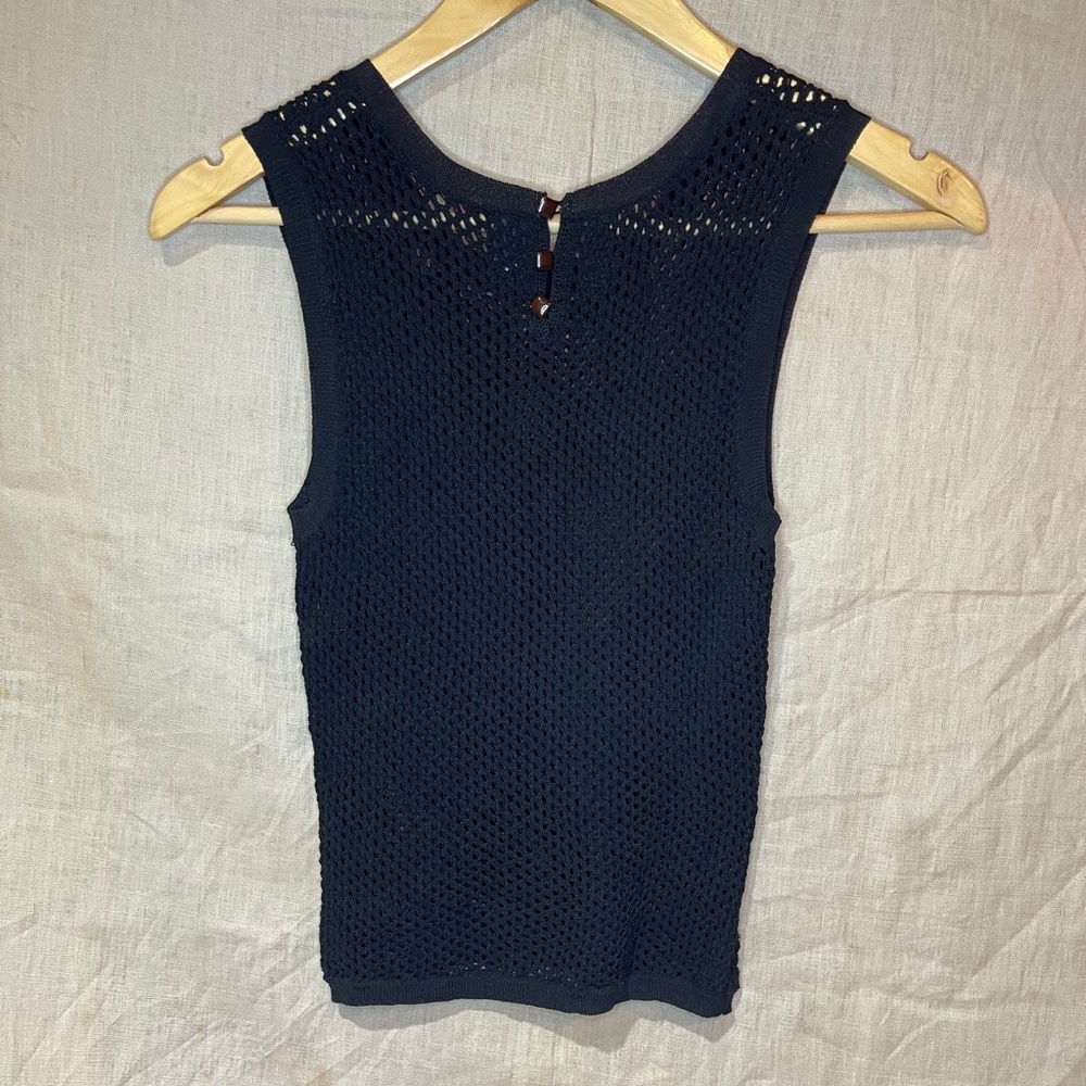 Black Fish Net Top - Picture 2 of 2